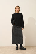 Pull Col Rond 4 Fils Lavinia - 100% Cachemire 4 Fils - Noir - Femme