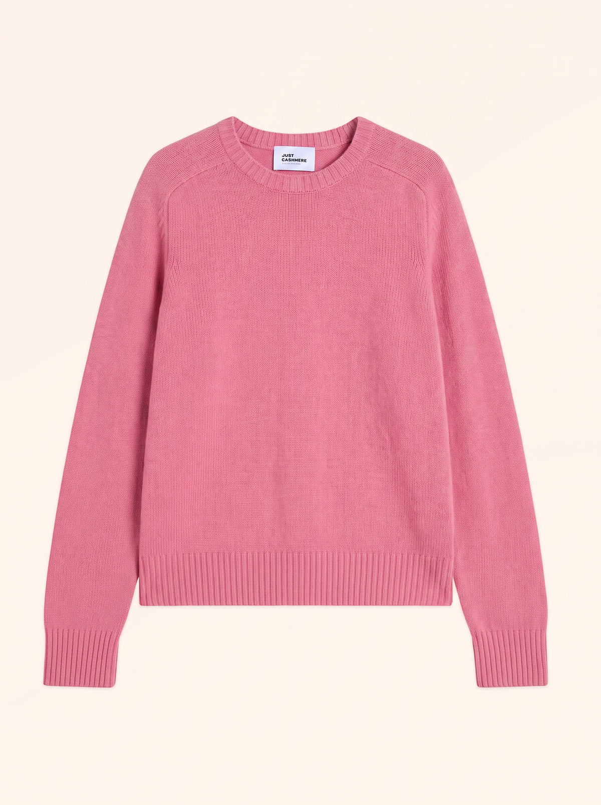Pull Col Rond 4Fils - Lavinia - Fraise