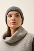 Bonnet 6 Fils Jin - 100% Cachemire 6 Fils - Anthracite Chiné - Mixte