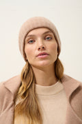 Jin 6-Ply Beanie - 100% 6-Ply Cashmere - Heather Camel - Unisex