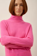 Pull Col Roulé - Lysandra - Rose