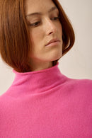 Pull Col Roulé - Lysandra - Rose