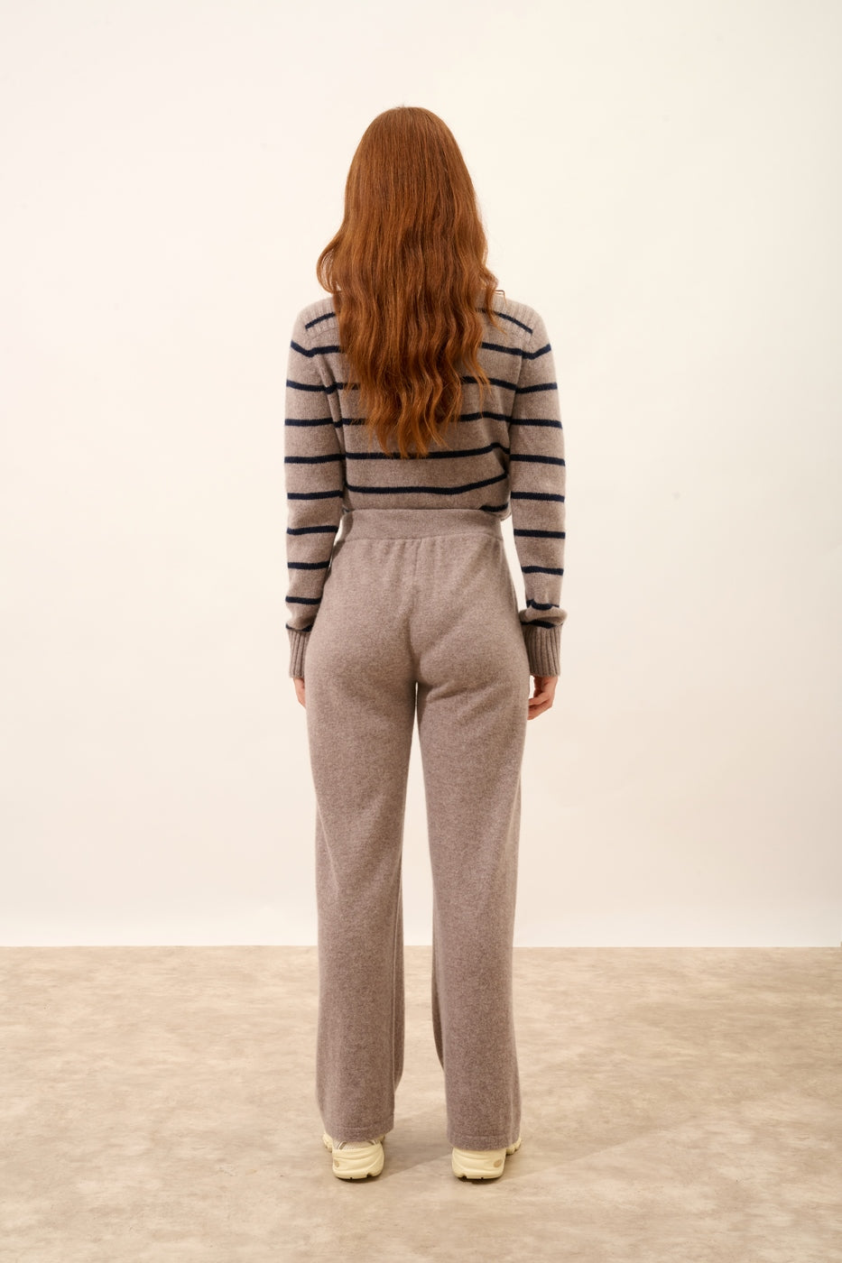 Pantalon Large - Daphne - Caribou Chiné