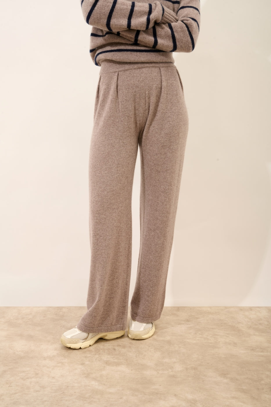 Pantalon Large - Daphne - Caribou Chiné