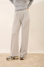 Pantalon Large - Daphne - Gris Clair Chiné