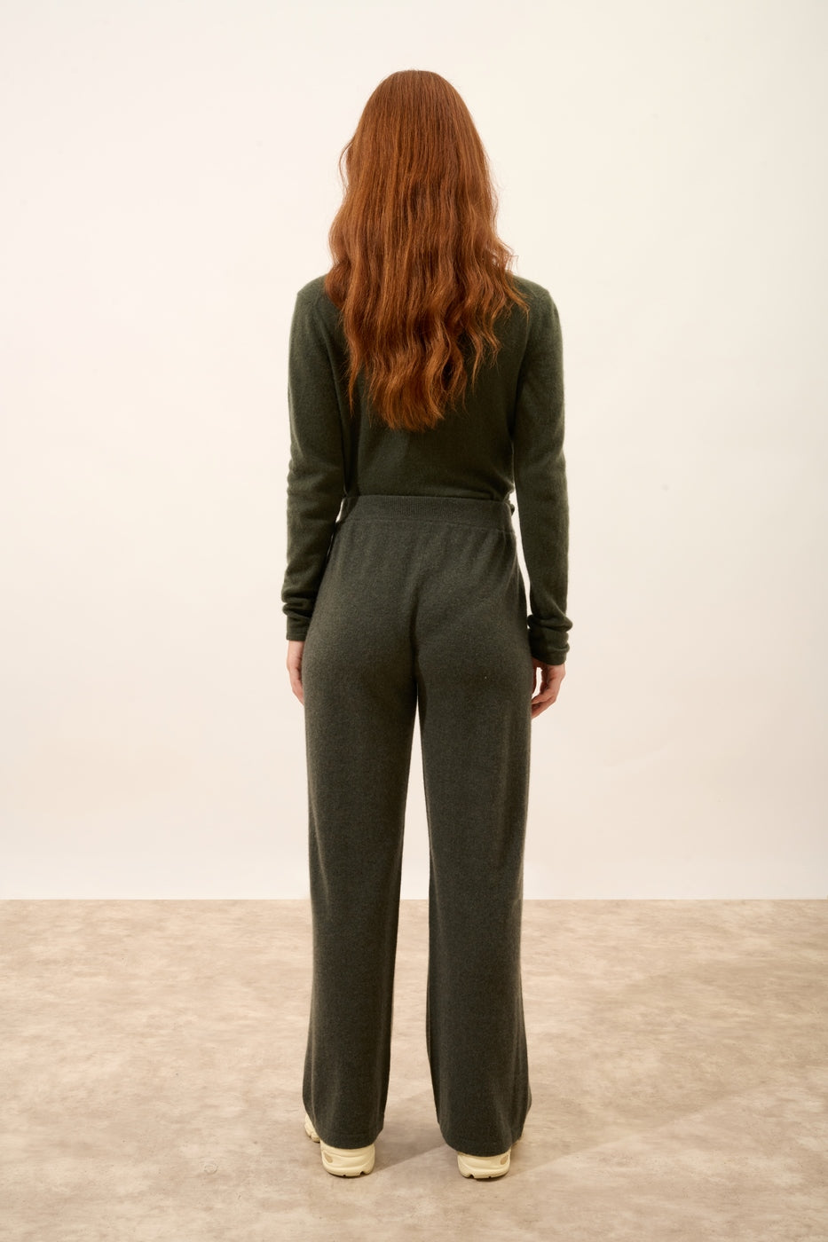 Pantalon Large - Daphne - Kaki Chiné