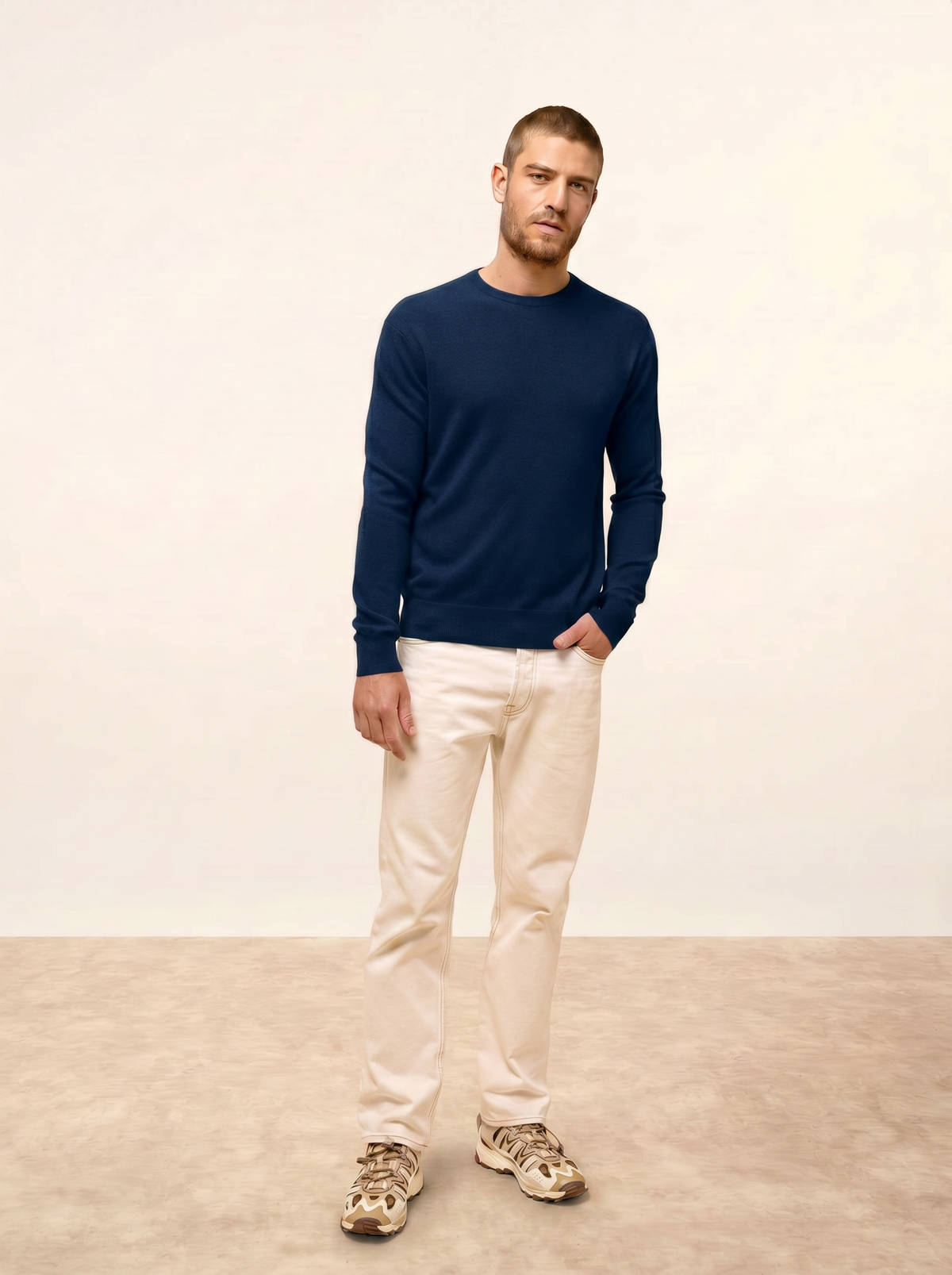Maglione girocollo Howard - Mezzanotte - Uomo