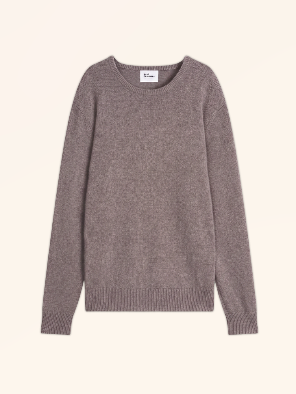 Gabin 4-Ply Crew Neck Jumper - Mottled Caribou - Men