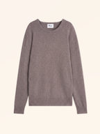 Gabin 4-Ply Crew Neck Jumper - Mottled Caribou - Men