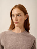 Pull Col Rond Jane - Caribou Chiné - Women