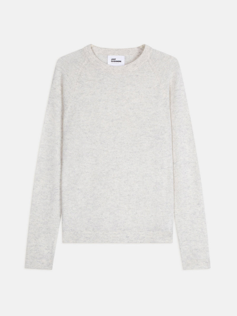 Jersey de cuello redondo - Jane - Gris Perla Jaspeada