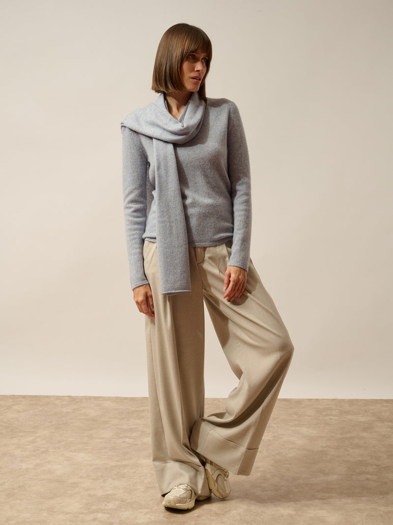 Écharpe - Spencer - Bleu Ivoire