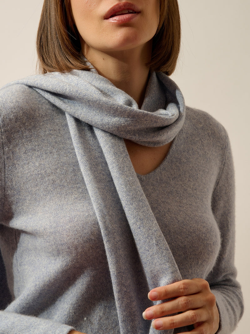 Écharpe - Spencer - Bleu Ivoire