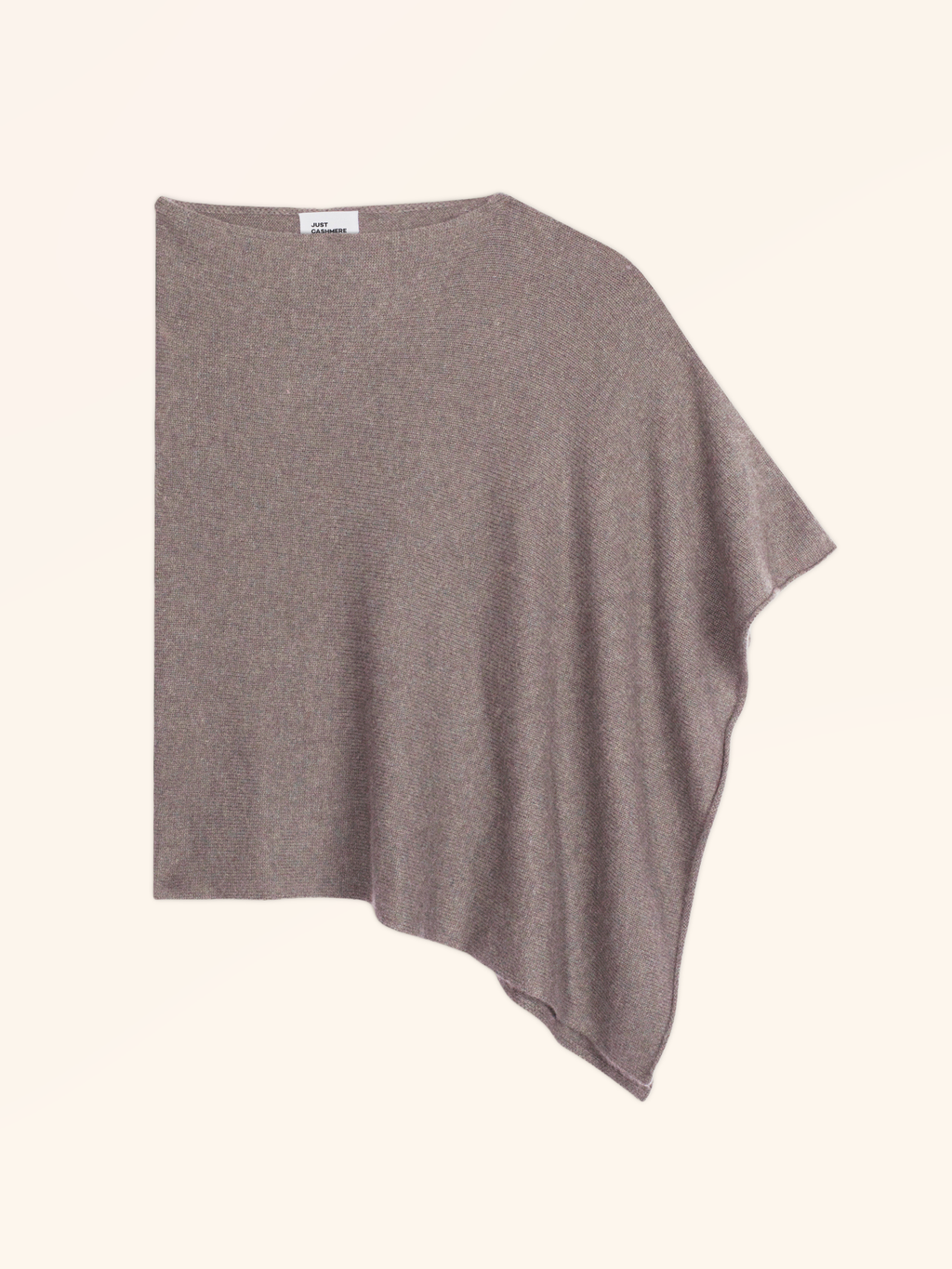 Poncho 4 fili Ashley - Caribù mélange - Donna