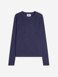 Crew-Neck Jumper - Jane - Mottled Grey Purple