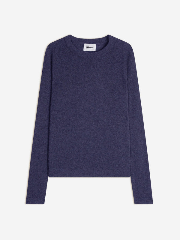 Jersey Cuello Redondo - Jane - Violeta Gris Jaspeado