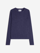 Jersey de cuello redondo - Jane - Morado Gris Jaspeado
