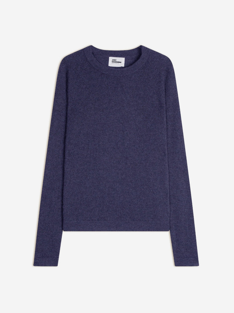 Jersey de cuello redondo - Jane - Morado Gris Jaspeado