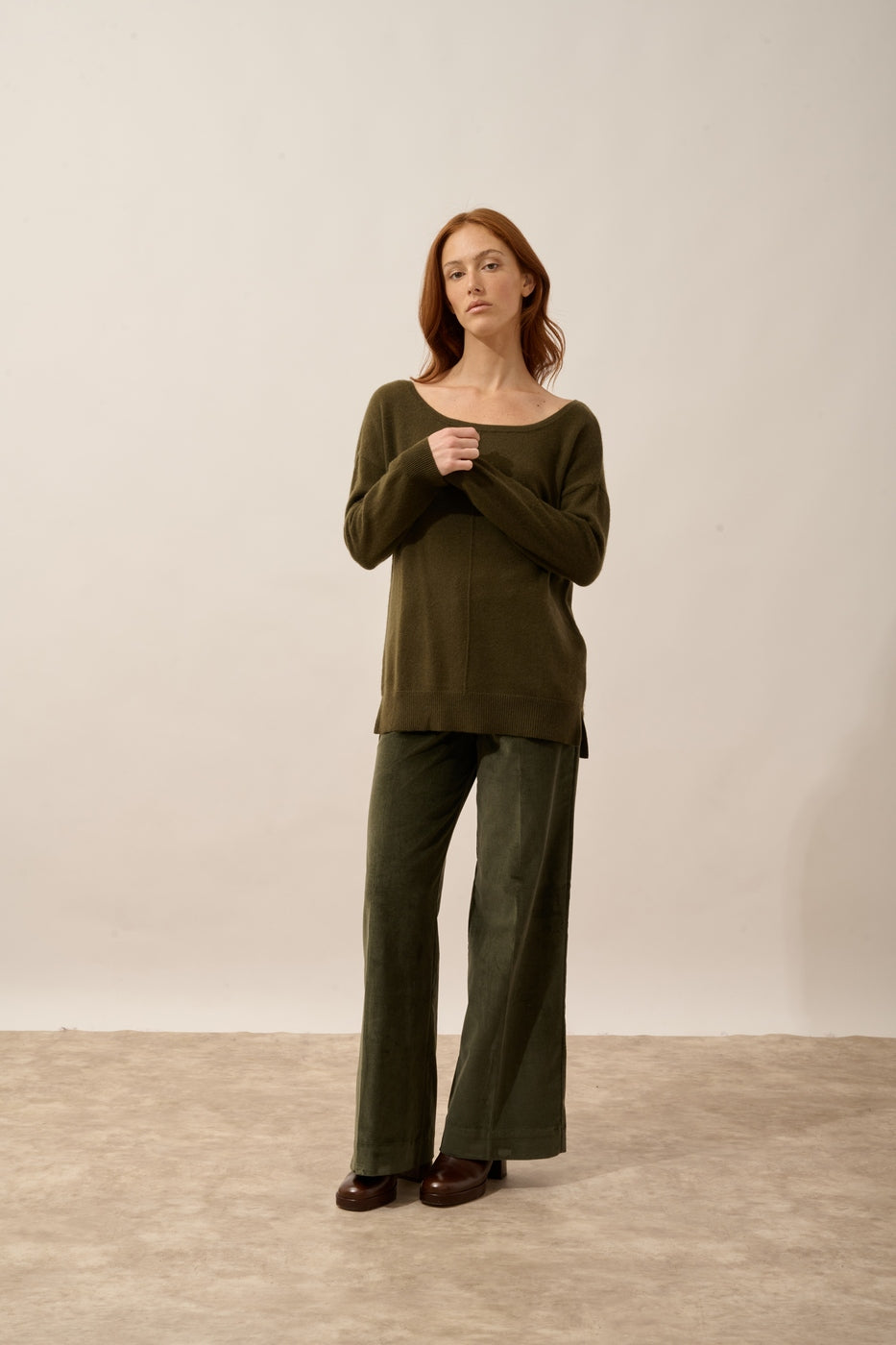 Pull Col Rond - Karen - Chatain