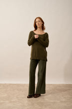Pull Col Rond - Karen - Chatain