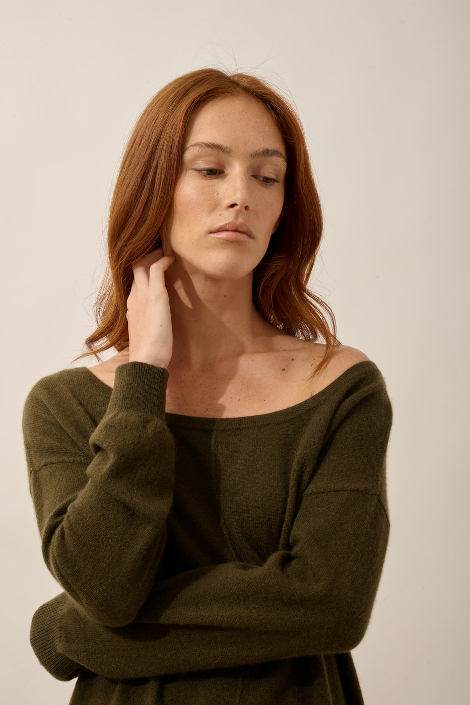 Pull Col Rond - Karen - Chatain