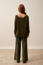 Pull Col Rond - Karen - Chatain