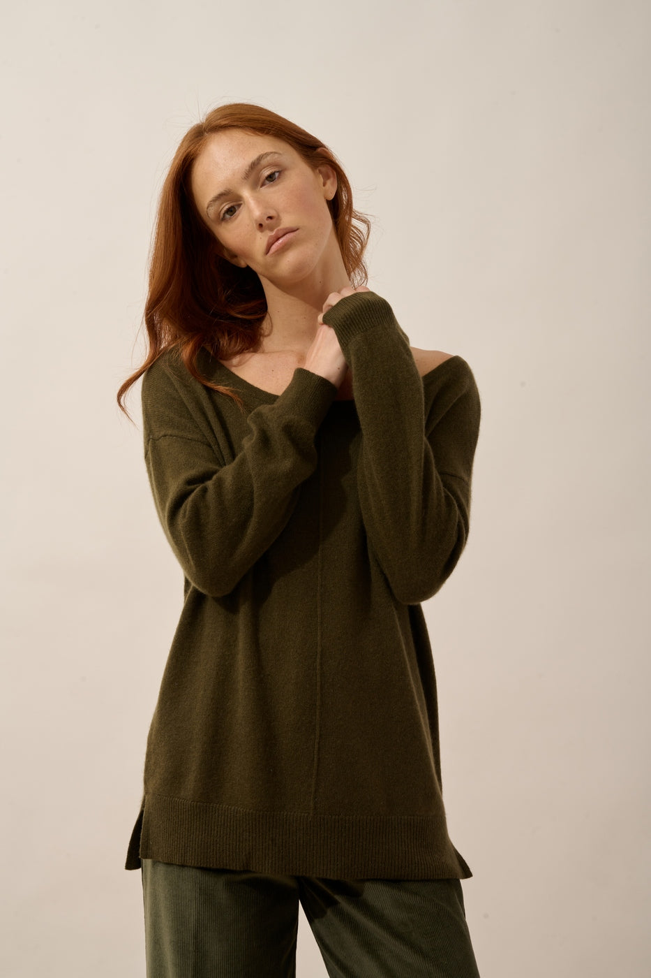 Pull Col Rond - Karen - Chatain