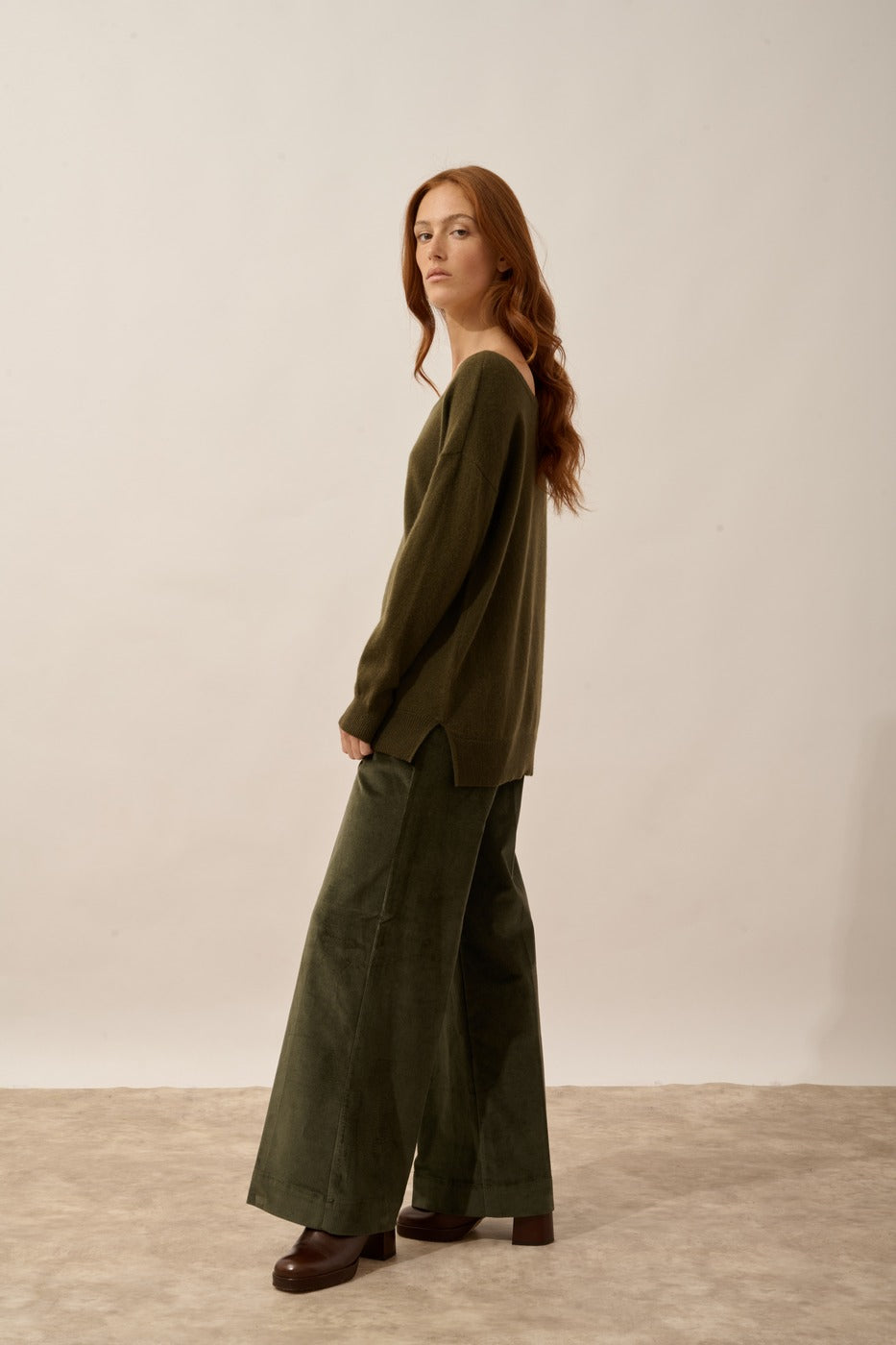 Pull Col Rond - Karen - Chatain