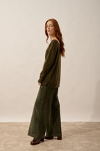 Pull Col Rond - Karen - Chatain