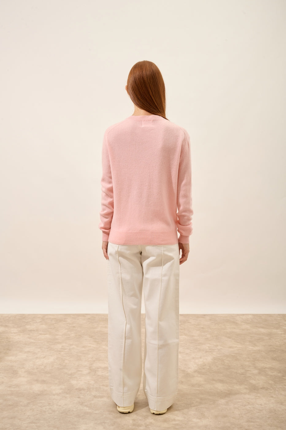 V-Neck Jumper - Nora - Ballerine