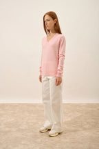 V-Neck Jumper - Nora - Ballerine