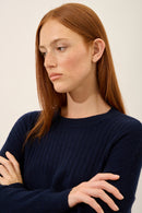 Pull Col Rond - Daria - Navy