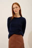 Pull Col Rond - Daria - Navy