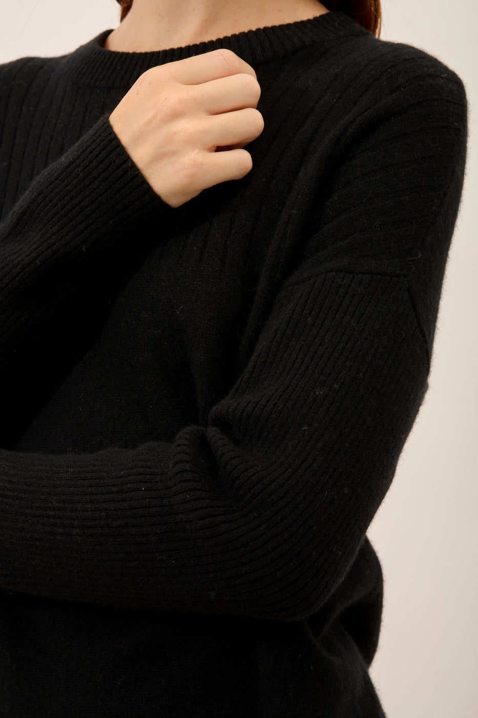 Jersey de cuello redondo - Daria - Negro
