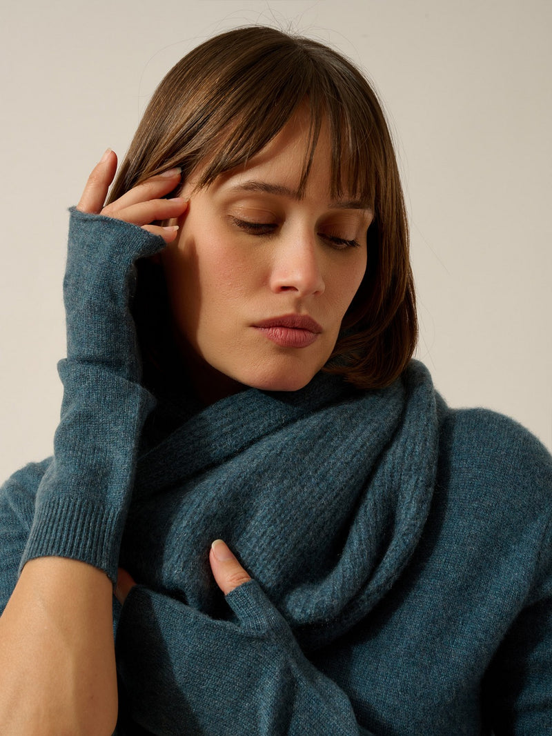 Mitaines - Zoe - Vert Canard Chiné