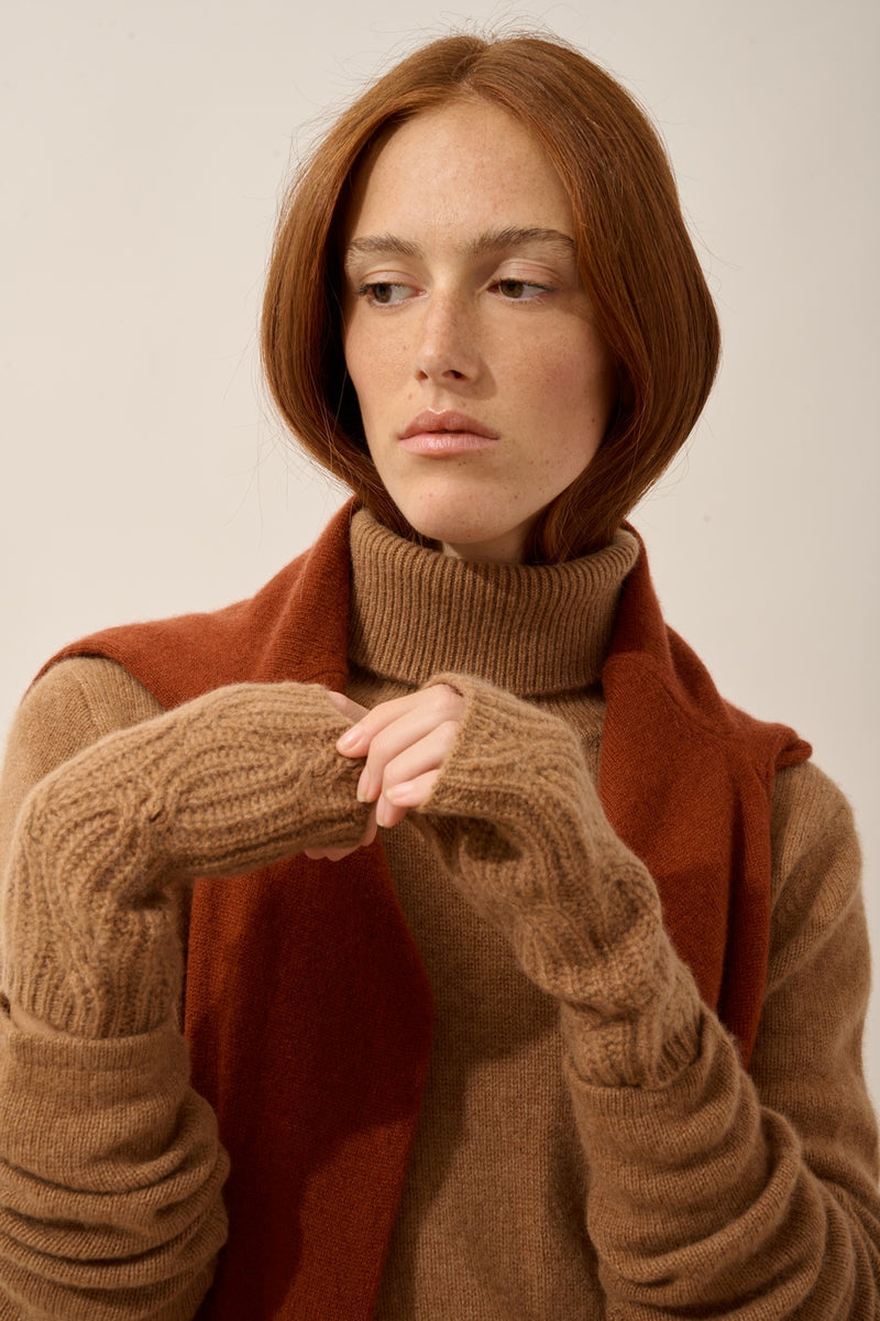 Mitaines 6 Fils - Bale - Noisette