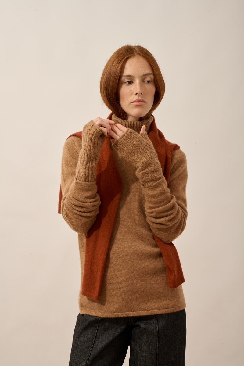 Mitaines 6 Fils - Bale - Noisette