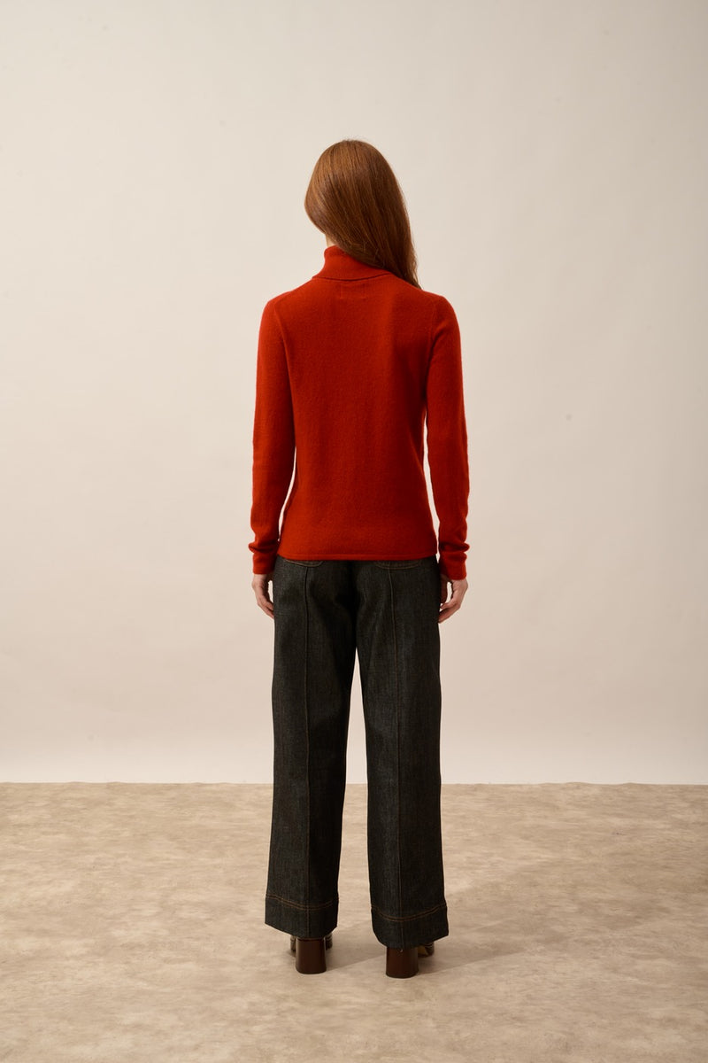 Pull Col Roulé - Ava - Rubis