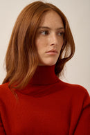 Pull Col Roulé - Ava - Rubis