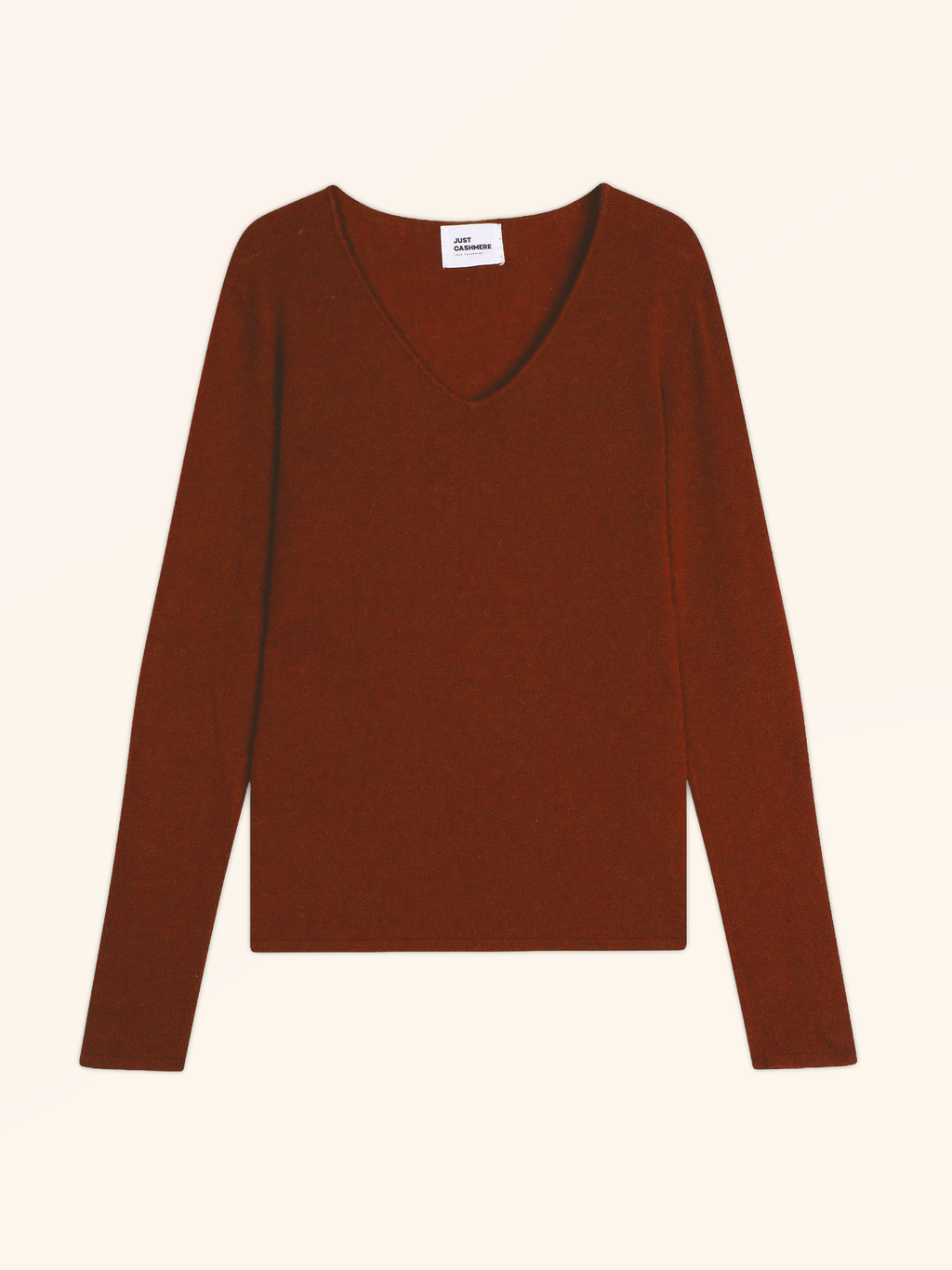 Jersey de cuello en V Joan - Ardilla - Mujer