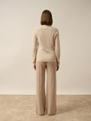 Pull Col Rond - Jane - Beige Chiné