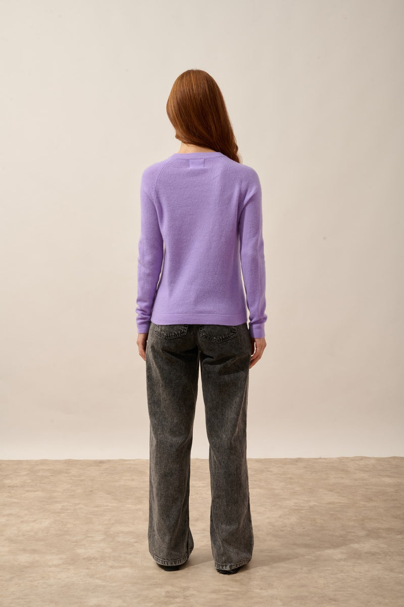 Pull Col Rond - Jane - Lavande