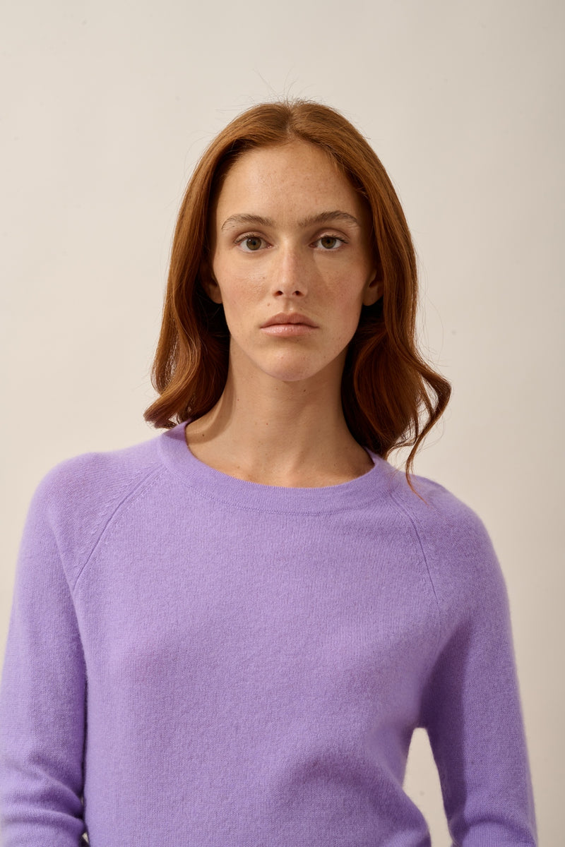 Pull Col Rond - Jane - Lavande