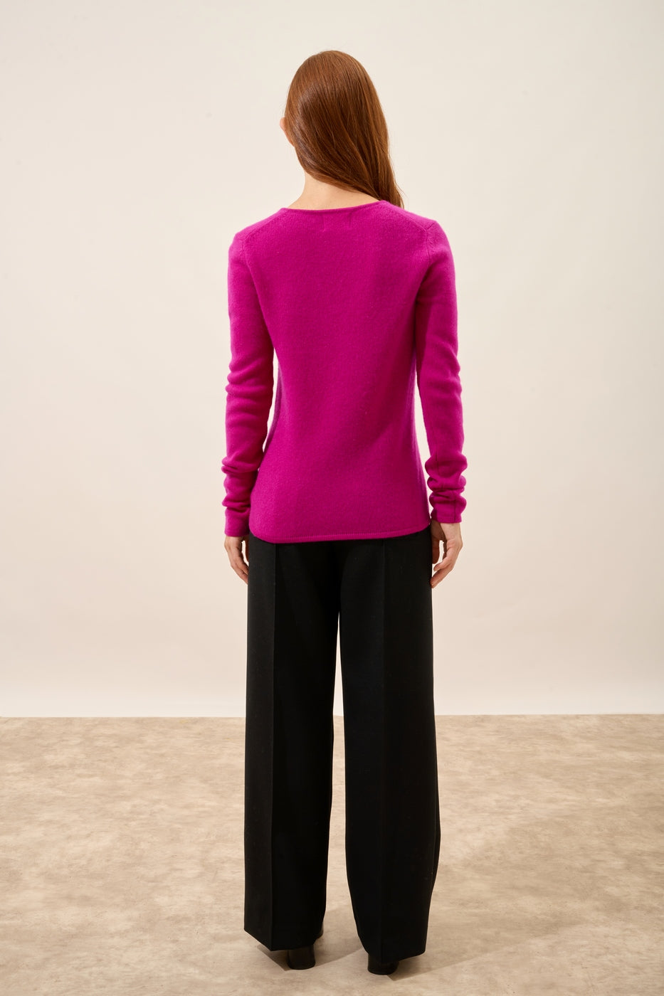 Pull Col V 4 Fils - Abby - Violine