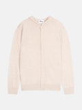 Chaleco Con Cremallera Y Capucha - Elliot - Beige Jaspeado