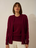 Gilet Zippé Col Mao - Ervie - Bordeaux
