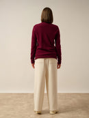 Gilet Zippé Col Mao - Ervie - Bordeaux