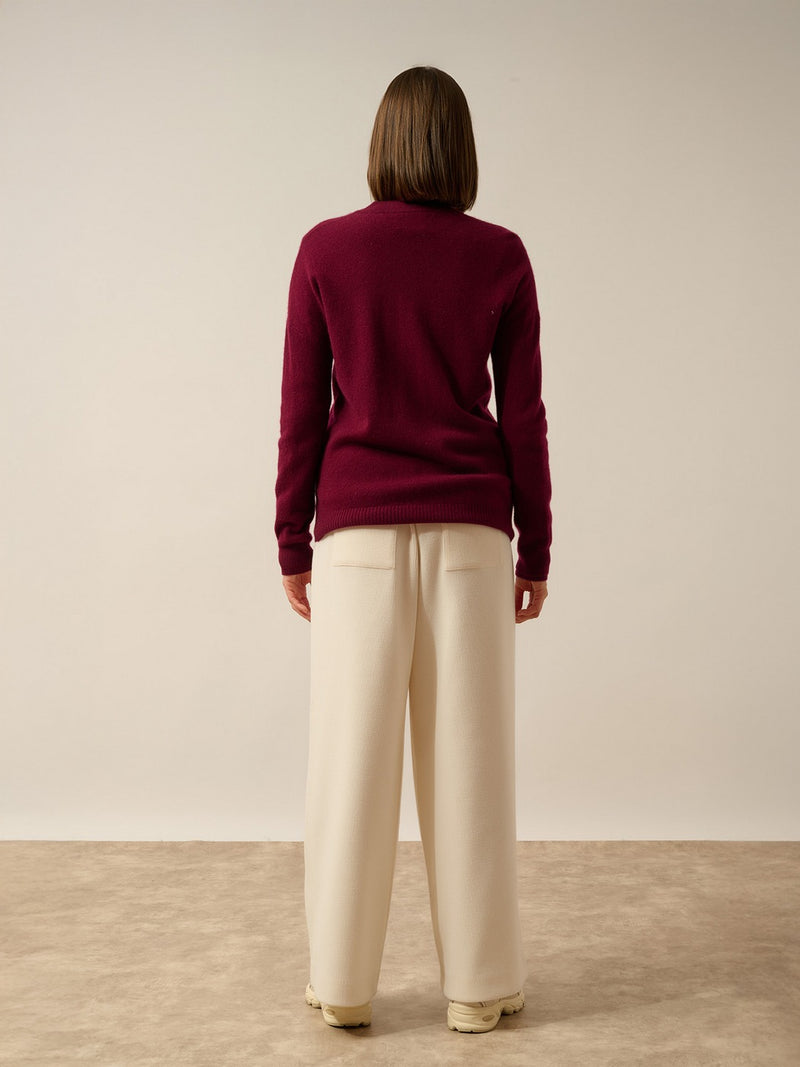 Gilet Zippé Col Mao - Ervie - Bordeaux