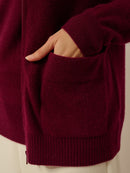 Gilet Zippé Col Mao - Ervie - Bordeaux