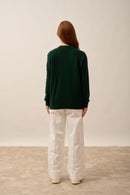 Gilet Zippé Col Mao - Ervie - Cyprès